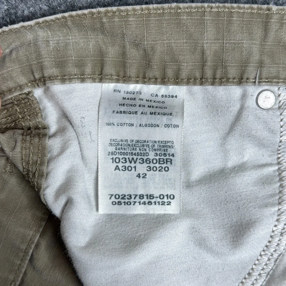Wrangler Riggs Mens Cargo Shorts 42 Workwear Ranger Khaki Tan Ripstop Carpenter